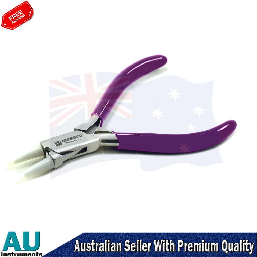 Plastic Jaws Flat Nose Pliers With Nylon Jaws Optical Tools