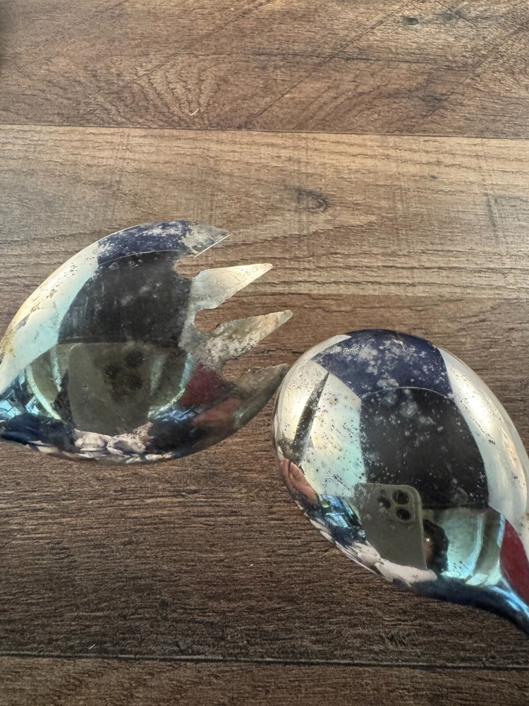 Vintage Italian Silverplated Salad Server Set Unknown Pattern Plain