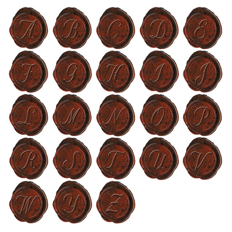 Authentic Models MG200E Classic Alphabet Initial Wax Seal Stamp - Letter E