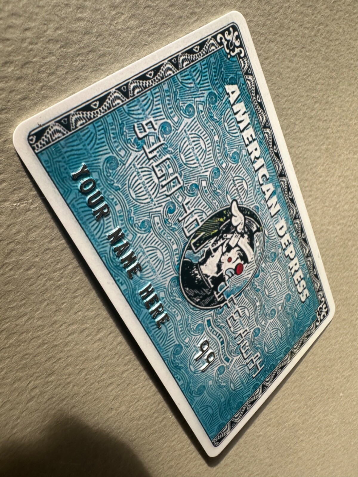 Dface D*Face American Depress Card limited art release Banksy