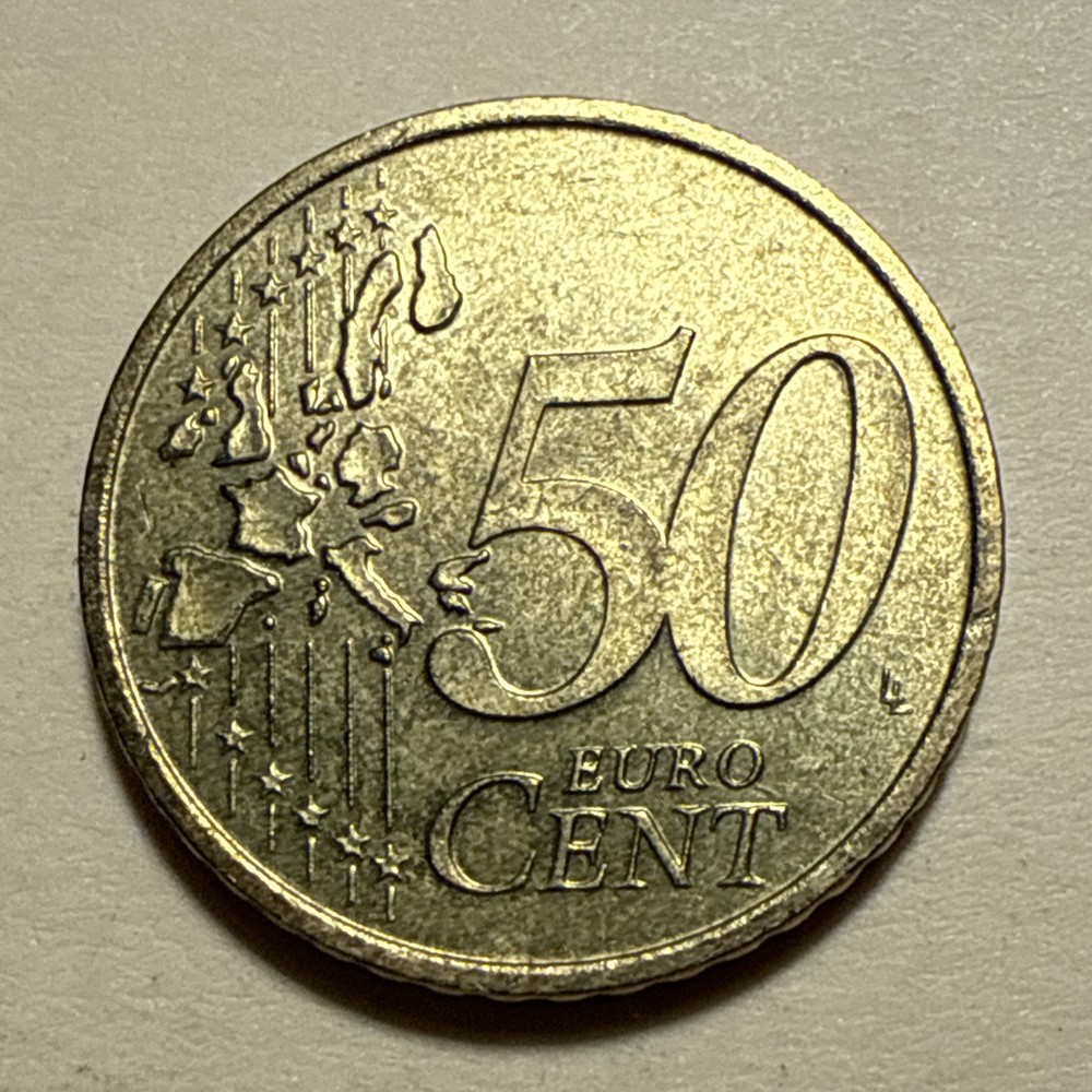 Austria 0.50 Euro Current Circulated Bimetallic Coin - Dated 2002