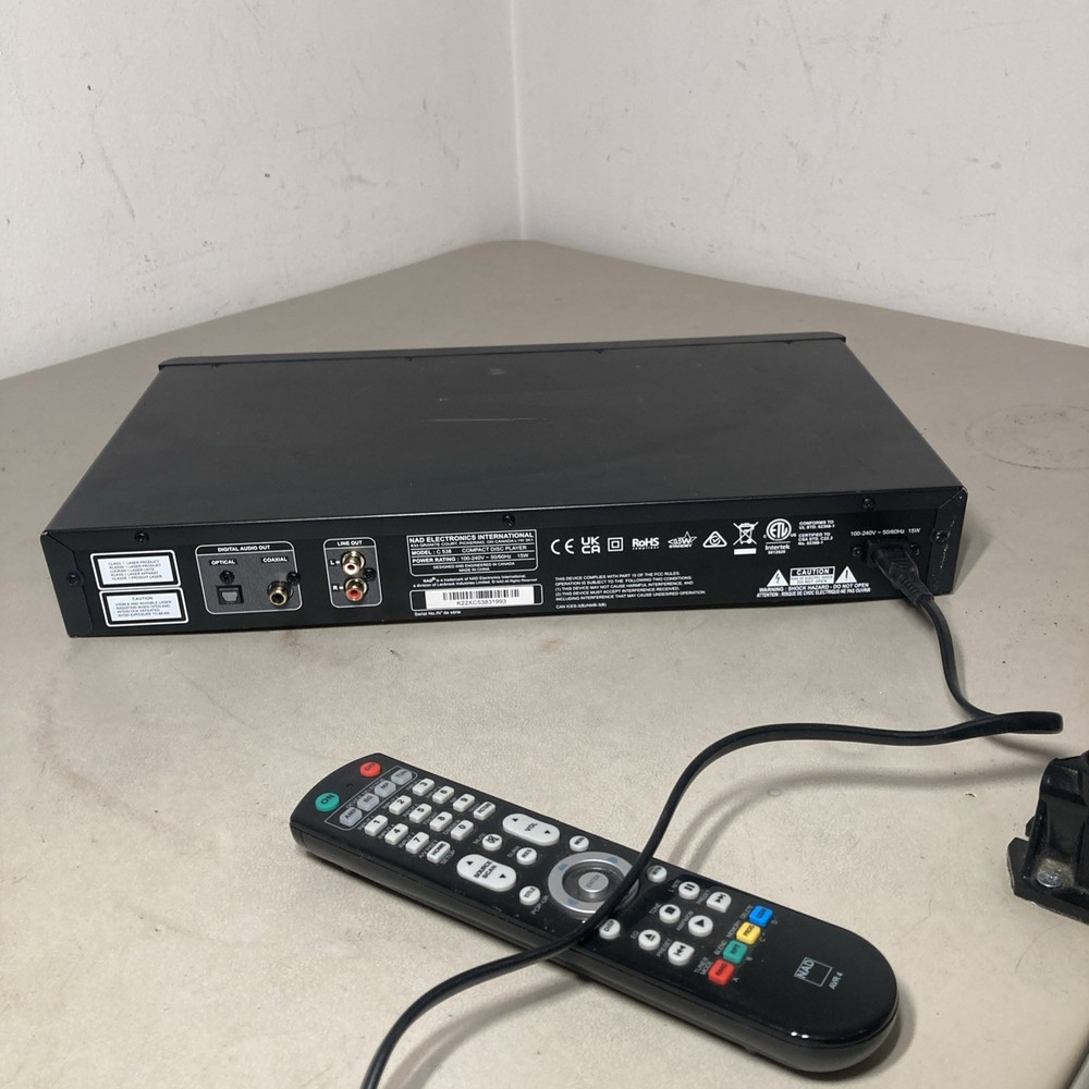 NAD C 538 : Single-Disc CD Player With Remote Tested & Working