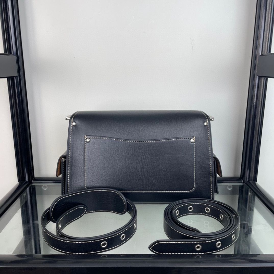 COACH CT721 Black Cargo Soft Tabby Shoulder Bag Crossbody bag Out rp655