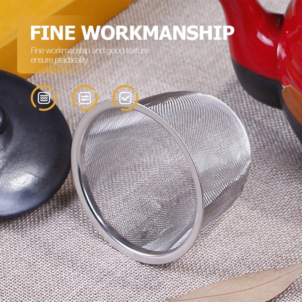 4 Pcs Pot Strainer Stainless Steel Tea Filter Teapot Replaceable Mesh Strainers