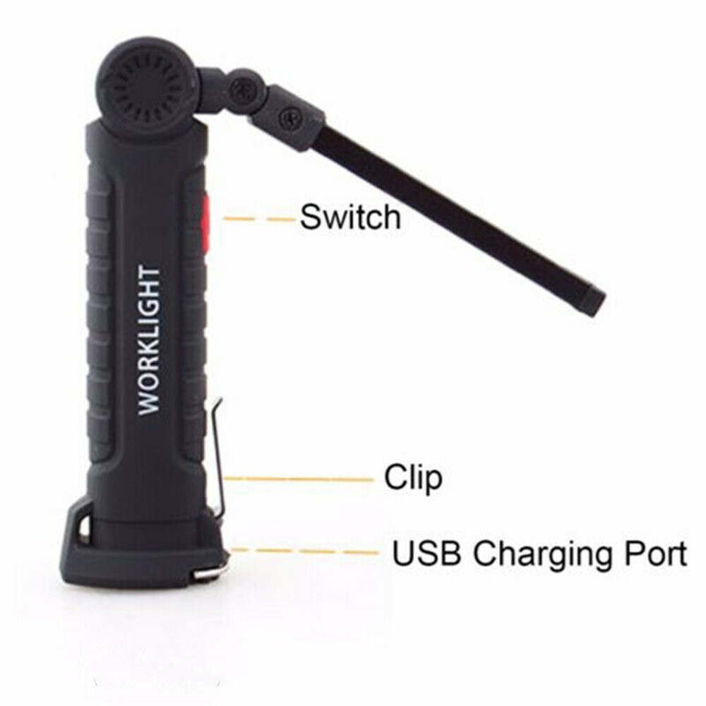 Super Bright 1200000lm Rechargeable LED Work Light Folding Torch Lamp Flashlight