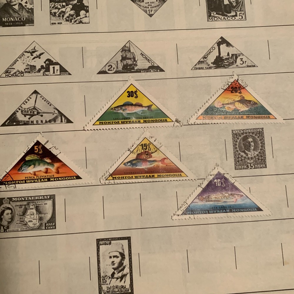 Pioneer Stamp Collecting Book With Stamps Copyright 1960 H. E. Harris