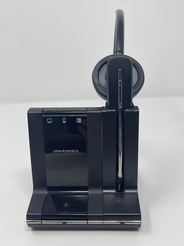 Plantronics WH500 Wireless Headset w/ W02 DECT 6.0 Base, Power Adapter & USB