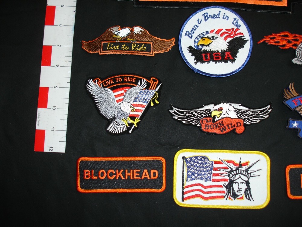 Motorcycle, Biker Patch set 10 patches in this set