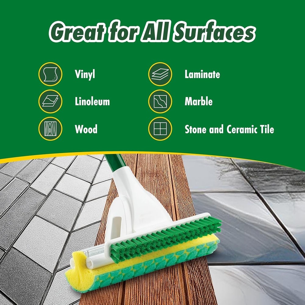 3 Durable Nitty Gritty Roller Mop Refills - Eco-Friendly Floor Cleaning Solution
