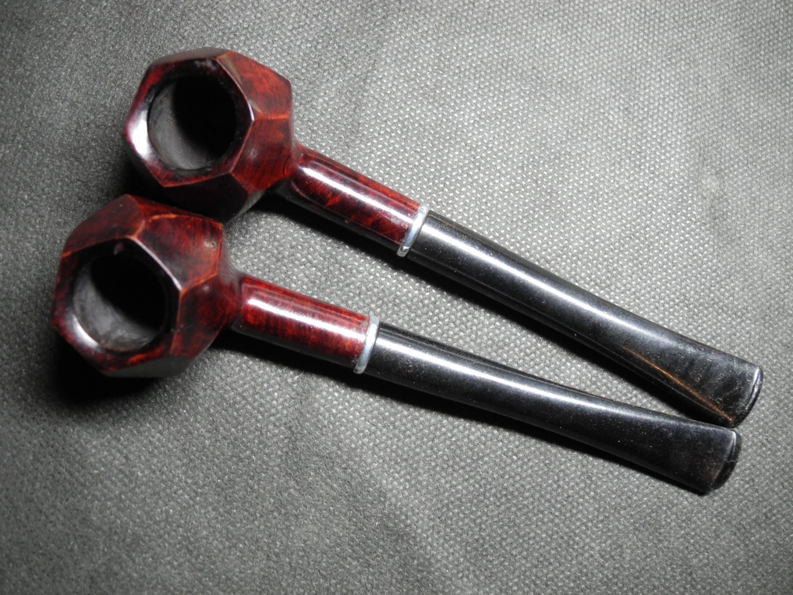 WW2 German Wehrmacht Heer smoking pipes X2 & card - VERY RARE!