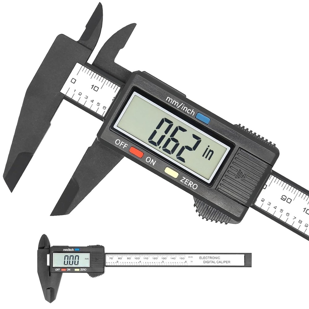 Auto-Off Digital Caliper with Large LCD Screen - 4 Measuring Functions Included