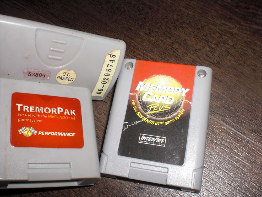 Interact Memory Card Plus + Performance TremorPak Nintendo 64 N64 Console System