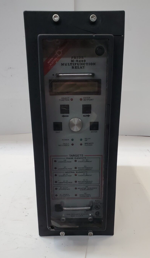 BECKWITH ELECTRIC MULTIFUNCTION RELAY PROTECTION MODULE PRIDE M-0420 48VDC