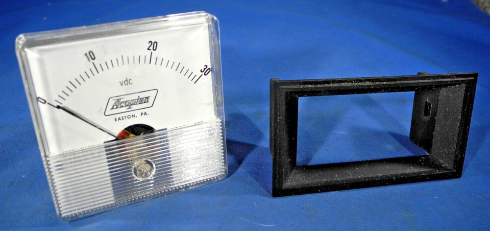Acopian 0-30DCV analog display panel meter model 72T (FREE & FAST SHIPPING!)