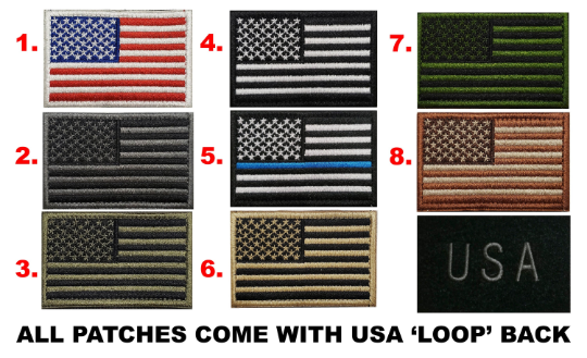 Tactical Morale Patch | Hook & Loop removable patches | USA Flag Patch Caps