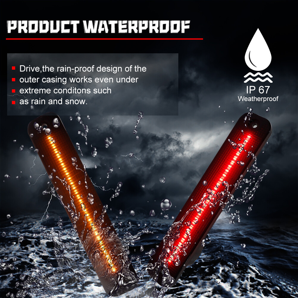 6PCS Smoke LED Tail Light & Side Marker Lamp For Ford F150 F250 E150 Truck 73-79