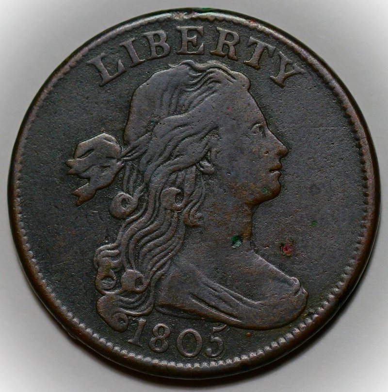 1805 Draped Bust Large Cent (S267) - US 1c Copper Coin