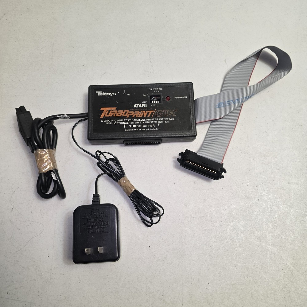 Telesys TurboPrint/A Parallel Printer Interface for Atari 800/800XL/65XE/130XE
