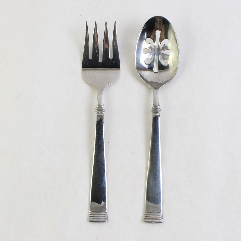 Pfaltzgraff Tribute Stainless Steel Serving Spoon & Fork