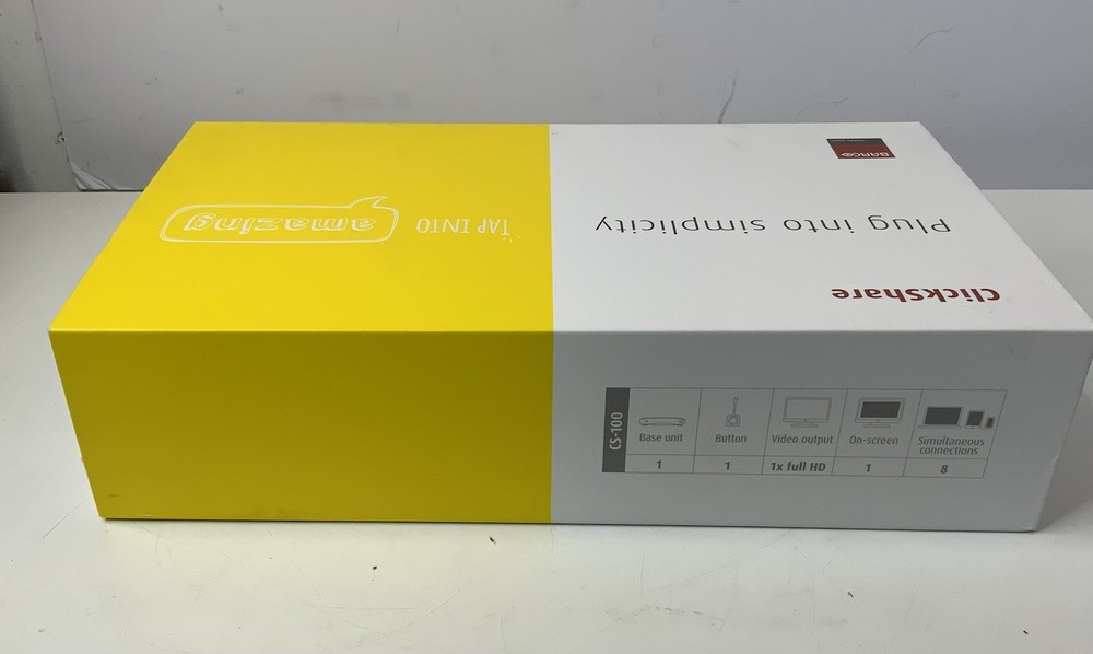 BARCO ClickShare CS‑100 Wireless Presentation System with BOX – R9861510