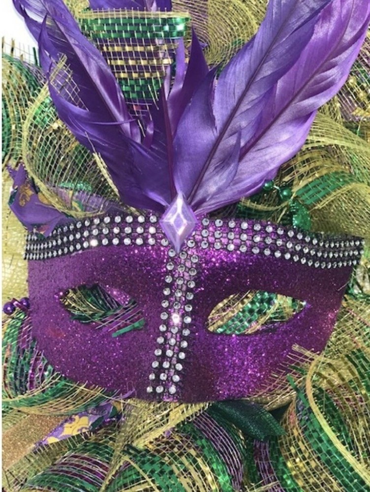 Mardi Gras Wreath