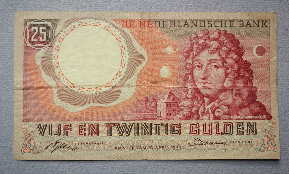 Netherlands 25 Gulden 1955 VF