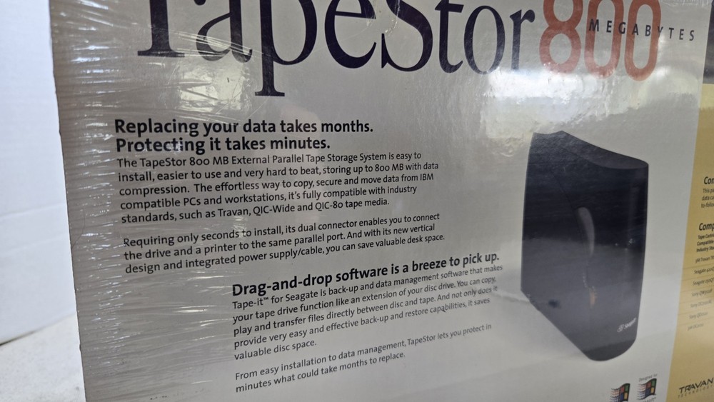 Seagate External Storage System Tapestor 800 Megabytes Model # Stt68oop