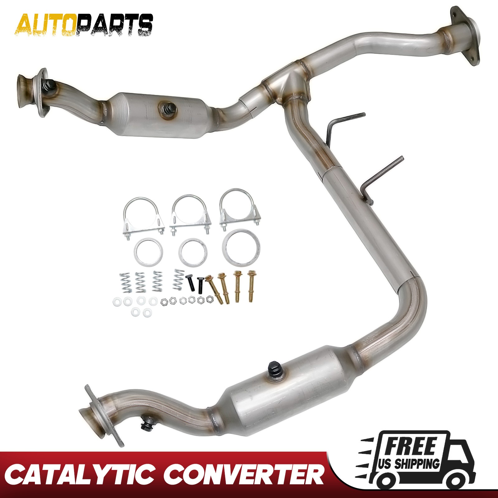 2Pcs Catalytic Converter for Ford F-150 2011 2012 2013 2014 V6 3.5L Left & Right