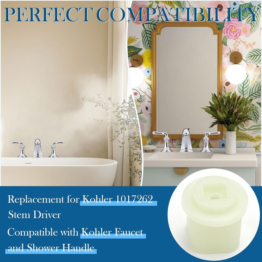 2 Pcs Stem Driver Replacement for Kohler Shower Handles, Devonshire Rite-Temp