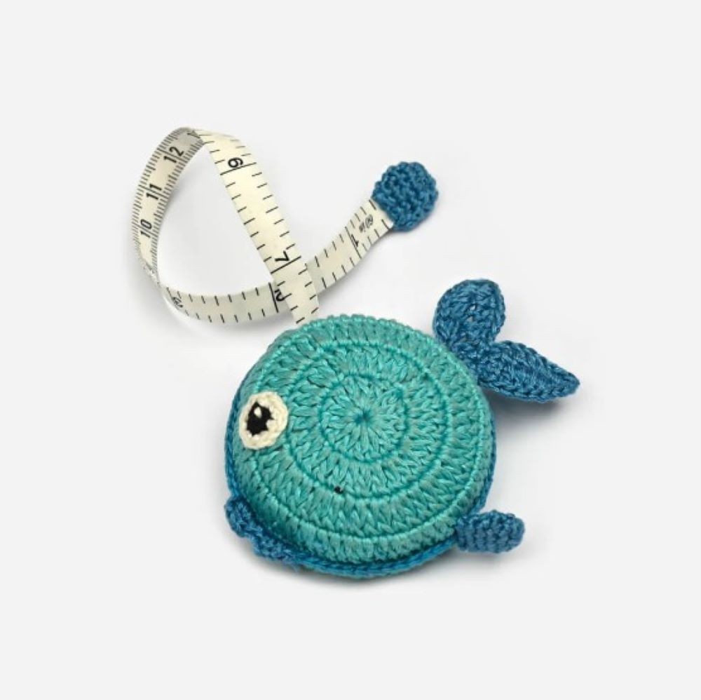Lantern Moon Blue Fish Tape Measure