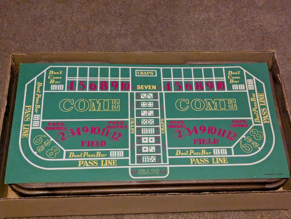 Vintage Waco Auto-Shooter Craps Table Complete Automatic Dice Roller Box Works