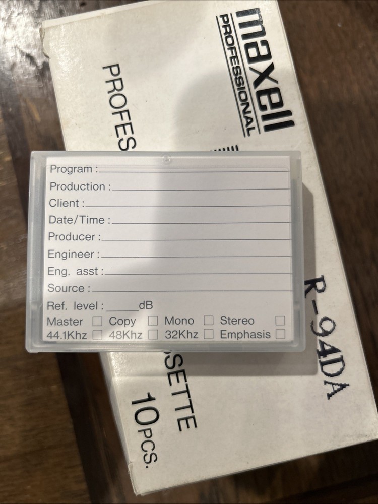 Maxwell Professional R-94DA DAT Cassete Tape