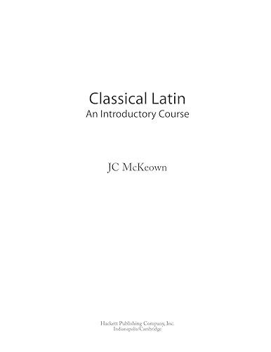 Classical Latin: An Introductory Course