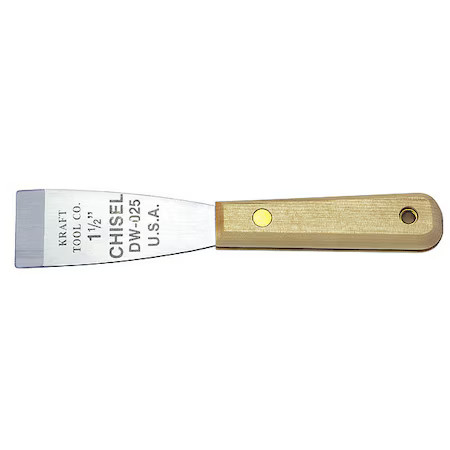 Kraft Tool Dw025 Scraper,Stiff,1-1/2",Ss