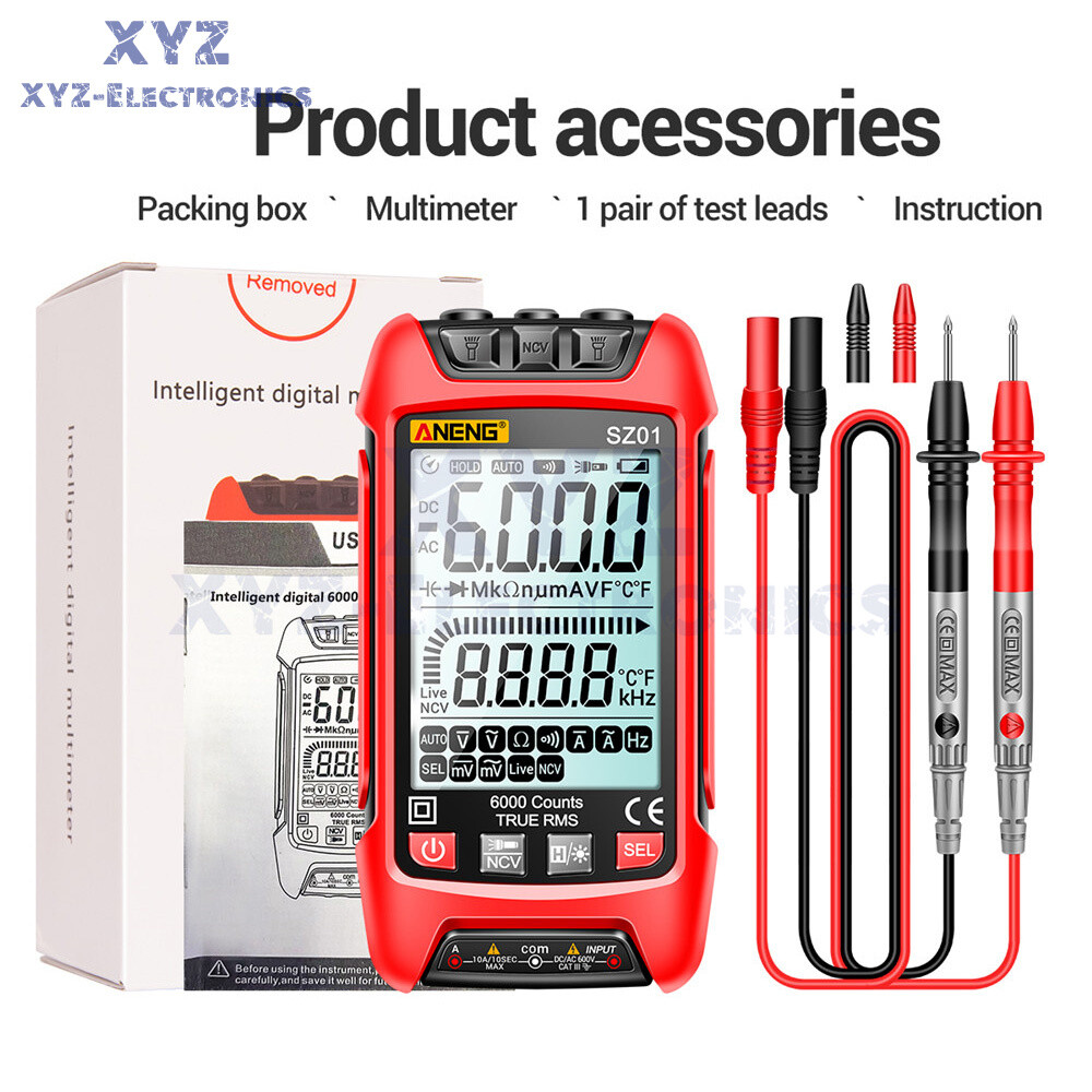 SZ01 SZ02 Digital Multimeter Voltmeter Resistance Capacitance Transistor Tester