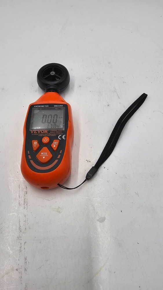 VEVOR Anemometer EM2220A IP40 DC4.5V, Wind Range 69 MPH