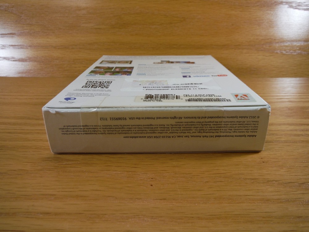 Adobe Photoshop Elements 11 for WIN & MAC *WILL NOT WORK FOR WIN 10 or 11.