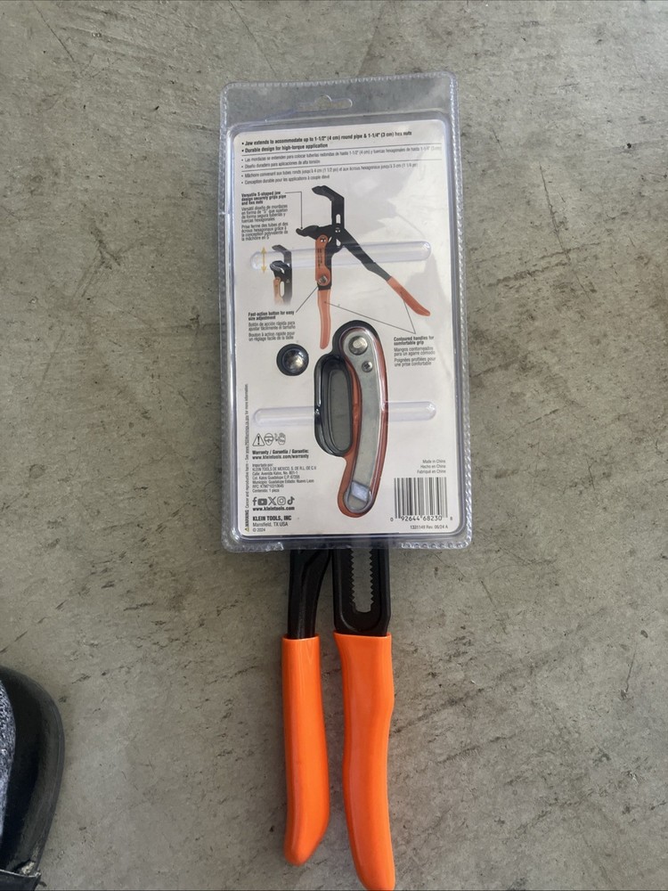 Klein Tools 68230 Quick-Adjust S-Jaw Pipe Wrench, 13"