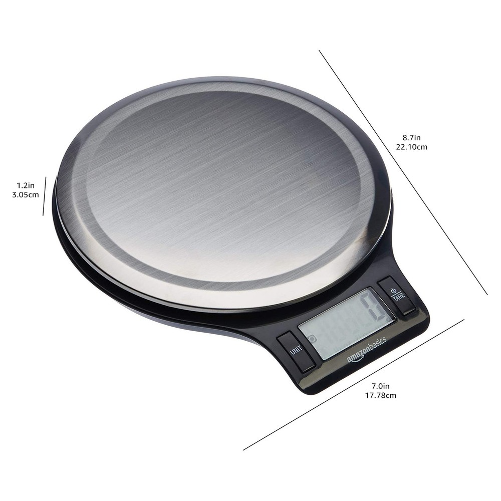 Digital Kitchen Scale with LCD Display Tare Function Multiple Units Weighs up to