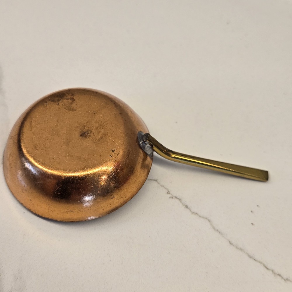Copper Saute Pan - Small - Vintage 1"x3" long (with handle)