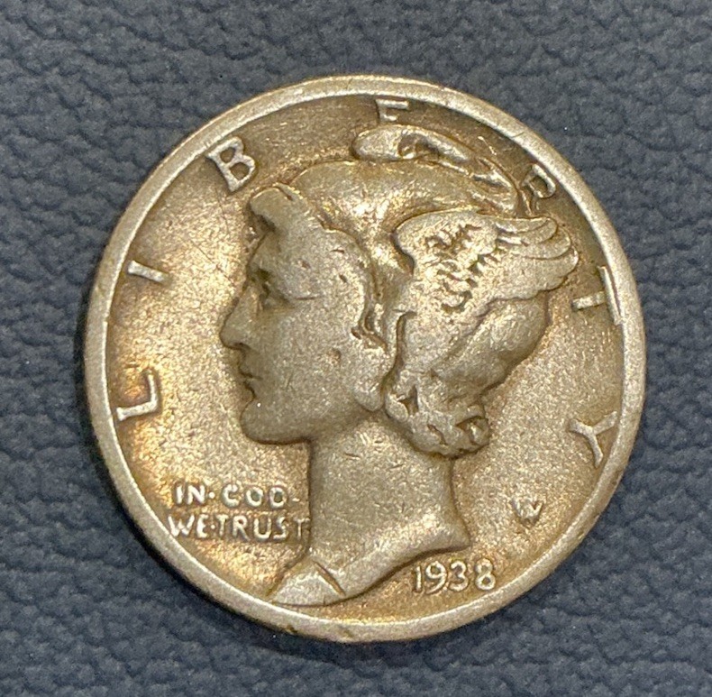 1938 Mercury Dime - 90% Silver Dime