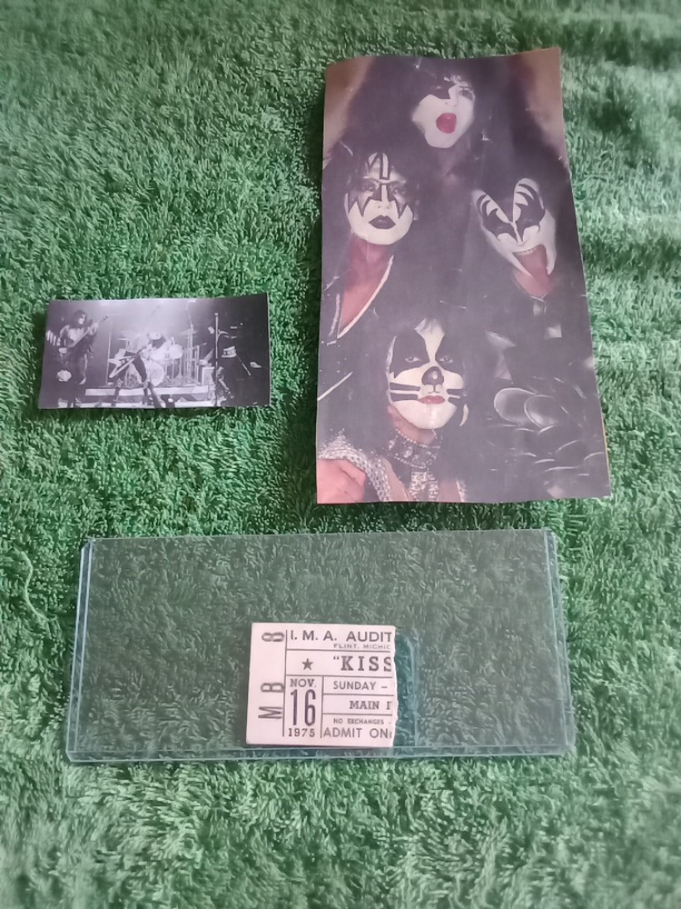 💋 Kiss Ticket Stub History 🎸 Alive Tour, November 16th 1975, IMA, Flint MI👀