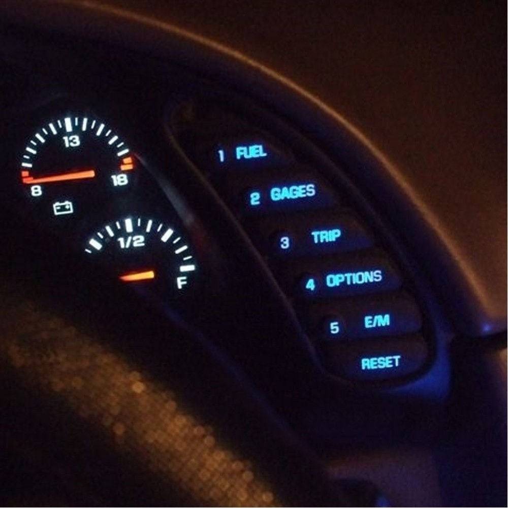 1997-2004 C5 Corvette HUD/DIC/WINDOW SWITCH Interior LED Light Package (Blue)