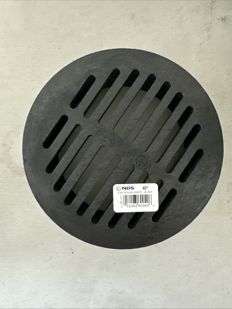 NDS 6" Black Round Grate