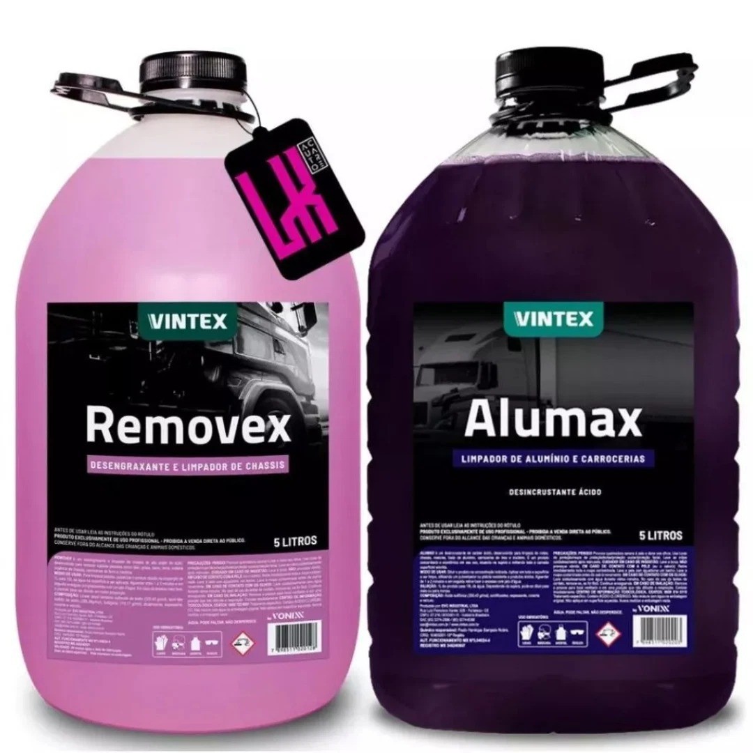 Kit Removex + Alumax Automotive Car Vehicle Clean Maintenance 2x5L Vonixx Vintex