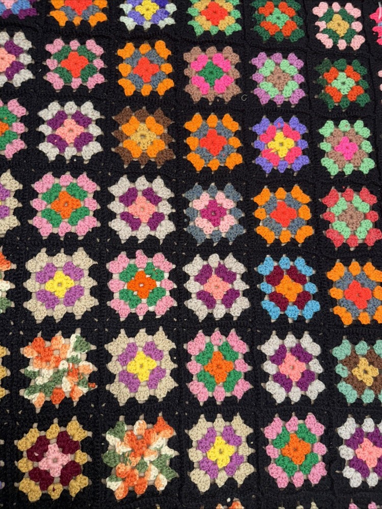 Handmade Granby square blanket 60”x40”