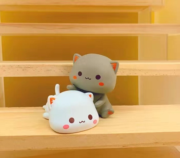 Season2 Peach and Goma MITAO-CAT Sweet Lovely Figure Art Toy Desktop Deco Gift