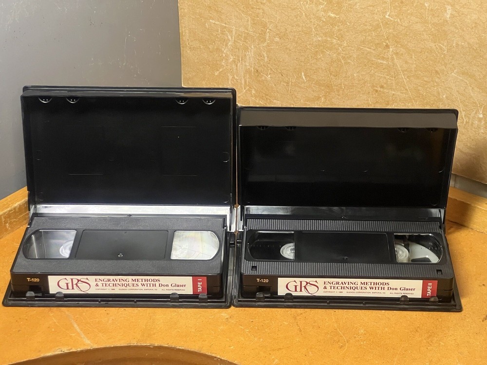GRS Engraving Methods & Techniques VHS Tape by DON GLOSER ~