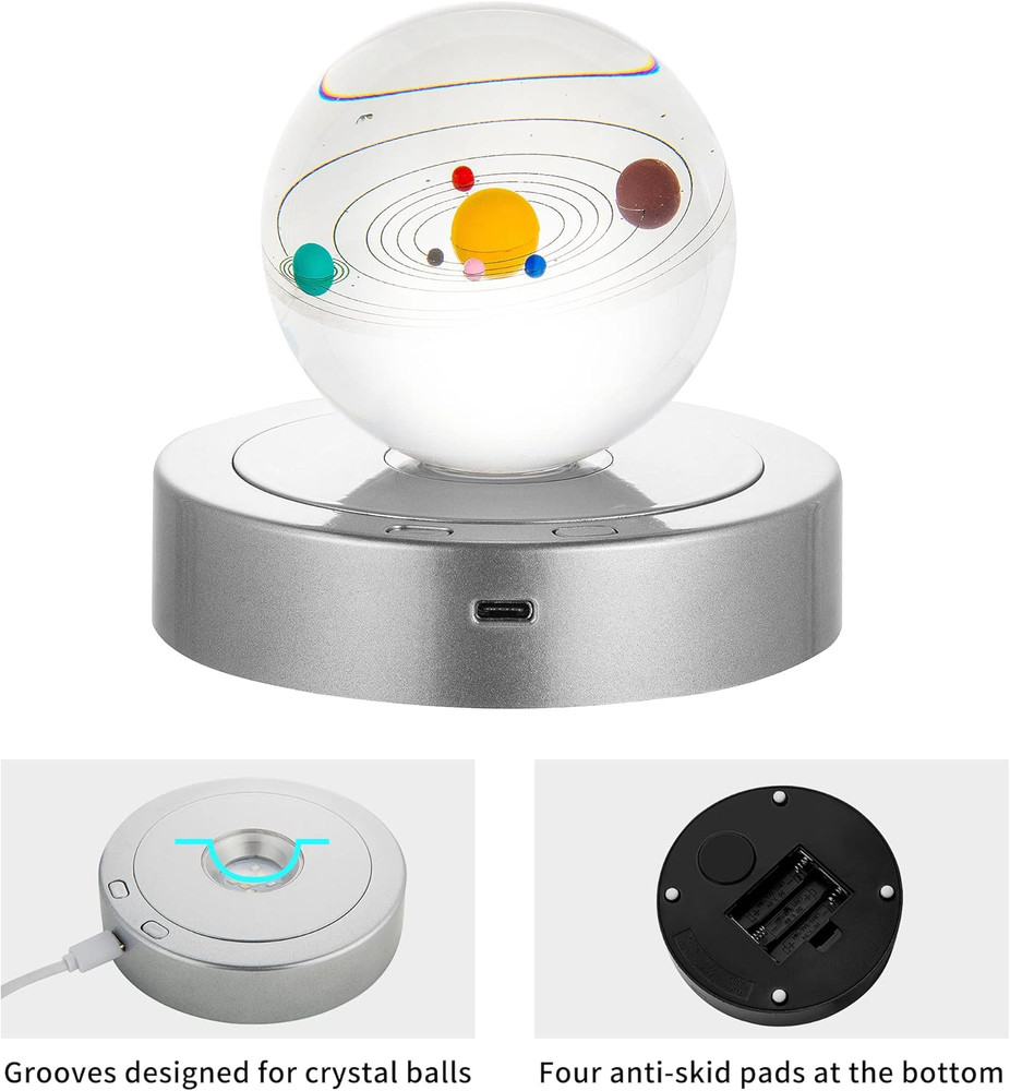 Rotating Display Stand - Spinning Display Stand with Colored Lights - Lighted LE