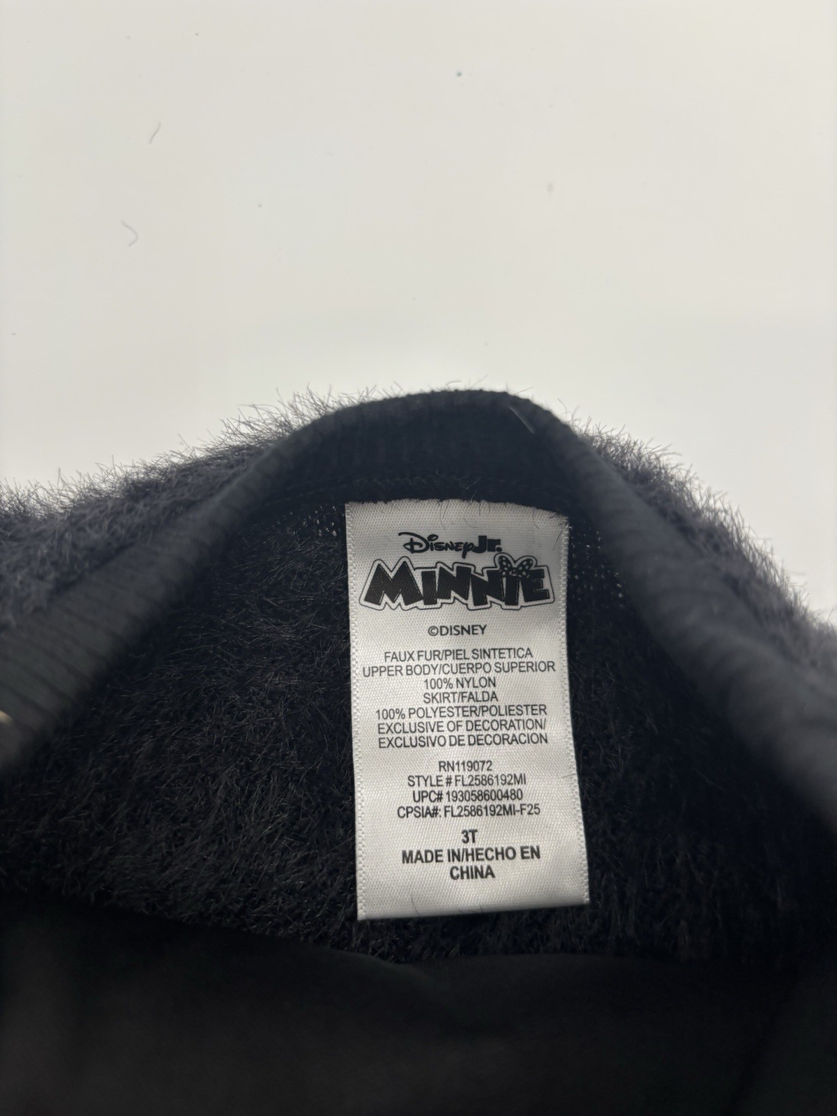 Disney Jr Minnie Mouse Tutu Dress Size 3T
